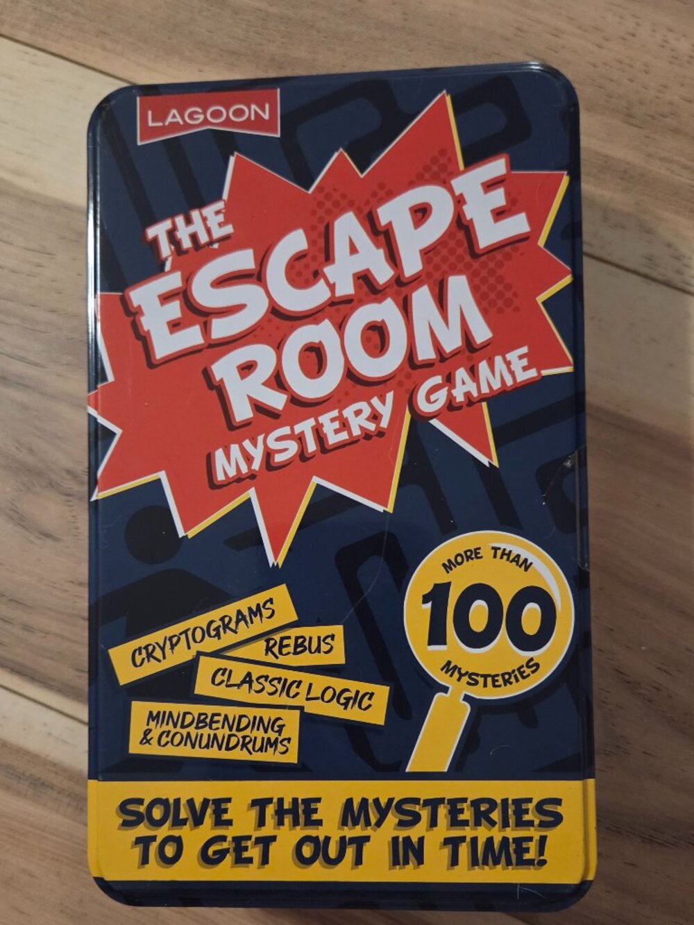 Lagoon The Escape Room Mystery Game in Travel Tin | Brand New